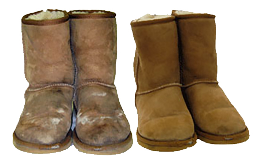 how to clean ugg fur slippers